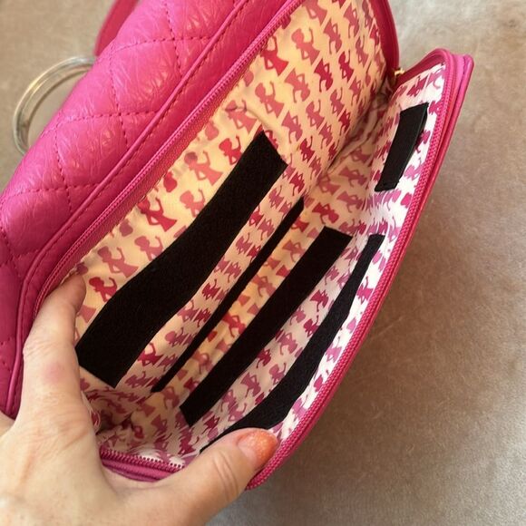 *Damsels in Defense* 🔫 Conceal & Carry Barbie Ponk Leather Quilted Handbag - Picture 6 of 7